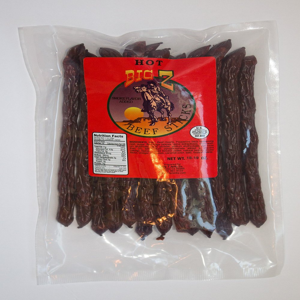 Big Z Jerky Hot Beef Sticks