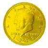 Yellow Candy Milk Chocolate Metallic Foiled Coins 1lb Net - Free Cold Packaging view 1