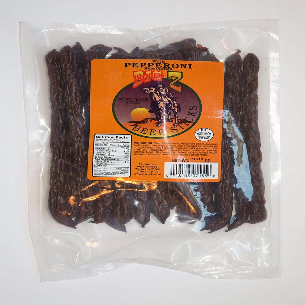 Big Z Jerky Pepperoni Beef Sticks