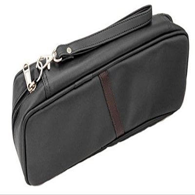 Churchwarden Black PVC Zippered Combo Pipe Products Pouch Carrying Case - 2201-L8