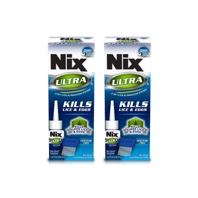 Nix Ultra 2-in-1 Lice Treatment - 3.4 oz, Pack of 2