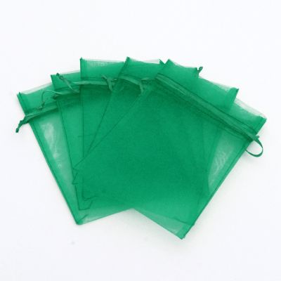 100 pcs 3x4" (8x10cm) Organza Bags Wedding Favor Bags Party Gift Bags Candy Bag Jewelry Pouch Drawstring Bag FB777 (Green - FB045)
