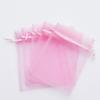 100 pcs 3x4" (8x10cm) Organza Bags Wedding Favor Bags Party Gift Bags Candy Bag Jewelry Pouch Drawstring Bag FB777 (Pink - FB025) view 1