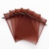 100 pcs 3x4" (8x10cm) Organza Bags Wedding Favor Bags Party Gift Bags Candy Bag Jewelry Pouch Drawstring Bag FB777 (Brown - FB029) view 1