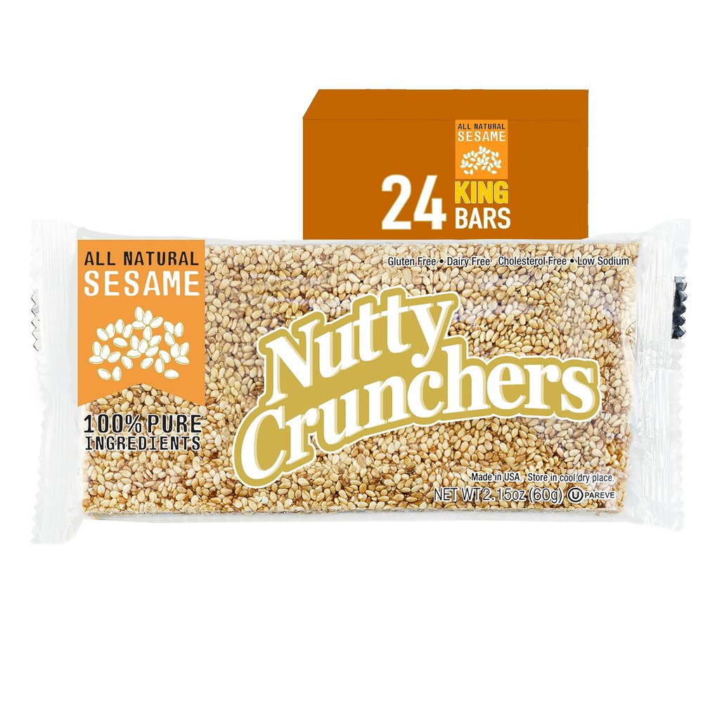 Nutty Crunchers All Natural Ingredients (Sesame, 24 Large Bars/box)