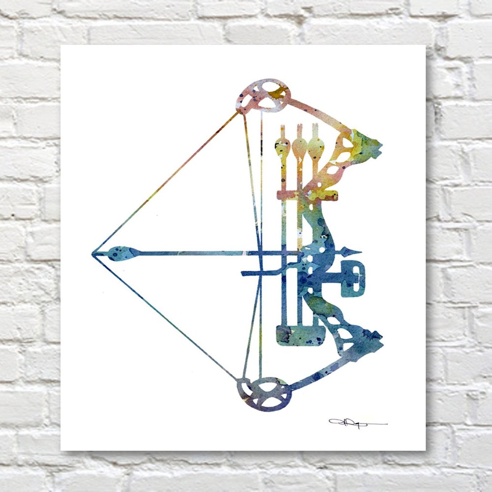 DJ Rogers Fine Art Archery - Set of 10 Note Cards With Envelopes