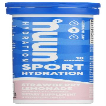 Nuun Hydration: Strawberry Lemonade Electrolyte Drink Tablets (2 Tubes of 10 Tabs)