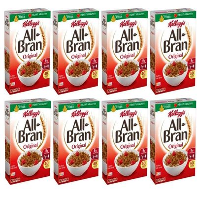 All-Bran Cereal, Original, 18.3-Ounce Boxes (Pack of 8)