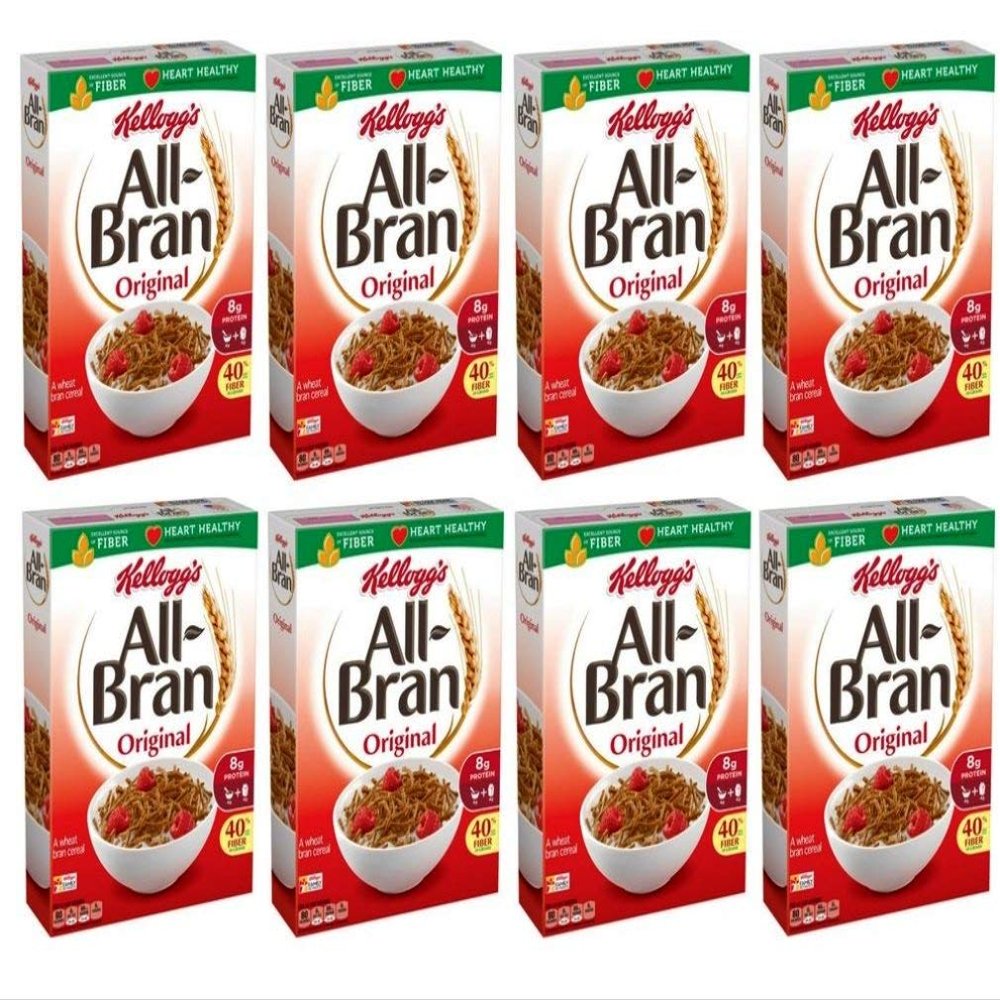 All-Bran Cereal, Original, 18.3-Ounce Boxes (Pack of 8)