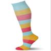 Compression Socks for Men and Women (1 Pair) 15-25% mmHg Moderately Graduated. Optimized for Athletic Sports; for Active Professions and Flight Travel (Large, Blue, Yellow, Red) view 2