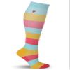 Compression Socks for Men and Women (1 Pair) 15-25% mmHg Moderately Graduated. Optimized for Athletic Sports; for Active Professions and Flight Travel (Large, Blue, Yellow, Red) view 3
