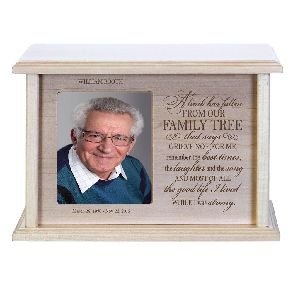 LifeSong Milestones Large Urns for Ashes Adult Male Wooden Box Urns Photo Urns for Ashes Wooden Urns for Human Ashes Adult Female Burial Urns for Adult Human Ashes Cremation Urn Keepsake Funeral Urns
