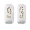 #9 Embroidered/Stitched Sweatband Wristband WHITE Sweat Band w/ MONEY PRINT Number (2 Pack) view 1