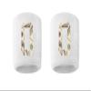 #0 Embroidered/Stitched Sweatband Wristband WHITE Sweat Band w/ MONEY PRINT Number (2 Pack) view 1
