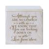 LifeSong Milestones Cremation Urns for Human Ashes - Funeral Urn Small Keepsake Box for Pets - Memorial Gift for Home or Niche Columbarium Although You are no Longer with us (Maple) view 1