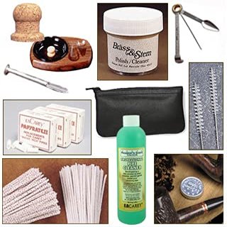 Pipe Accessory & Cleaning Kit w/Pouch, Sweetener, Knocker