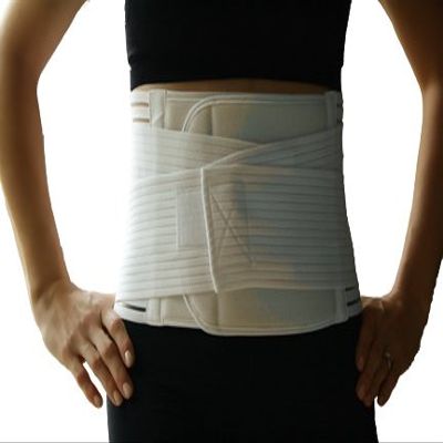 Alpha Medical Double Closure Abdominal Hernia Binder; Abdominal Support; Hernia Reduction (Small)