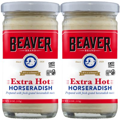 Beaver Horseradish Extra Hot 4oz (Pack of 2)