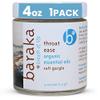 Baraka Throat Ease - Contains French Mineral Sea Salt Blended w/ 7 Essential Oils, Sore Throat Relief, Easy to Use, Respiratory Support, Loosens Mucus, Cold Relief for Adults & Children, 4-oz Jar view 1