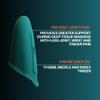 Thumbsavers Advance Massage Tool for Deep Tissue and Trigger Point Massage  Joint Support for Massage Therapists, Chiropractors and Physical Therapists  Hand Protection Aid (Small, Teal) view 3