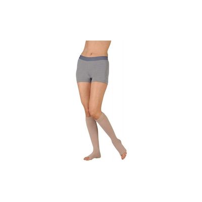 30-40 mmHg, Dynamic, Knee, OT, 5cm Silicone, Short, White