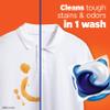 Tide PODS laundry detergent pacs, 3-in-1 Stain Remover, Odor Fighter, Color Protector, 42 Count, HE compatible, Original Scent view 3