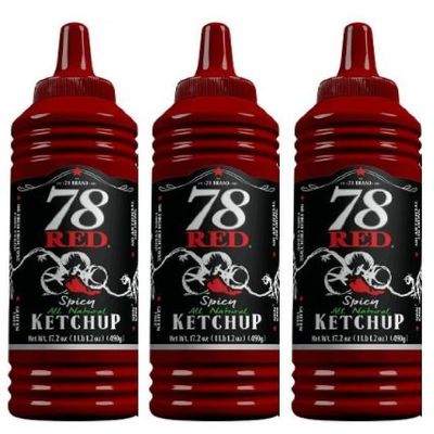 78 Red Spicy Ketchup 17.2 oz, 3 Pack