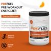 EnergyFirst Prefuel Vegan Pre-Workout Powder, Zero Sugar, All-Natural Energizer with Immune Support Orange Flavor, 30 Servings for Maximum Workout Performance view 2