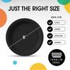 Party Solids Black Plastic Plates For Party 10" Black Disposable Plates Heavy Duty 100 Pcs Plastic Dinnerware Sets Heavy Duty 350 GSM Disposable Dinnerware Set view 3