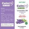 Nattura Calm Aid Lavender Oil Pills - 500mg - 60 Softgels - 100% Natural, Helps Reduce Stress, Calming for Body & Mind, Non-GMO, Certified Kosher view 2