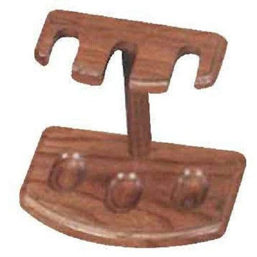 3 Pipe Wooden Stand Rack Holder (Oak)