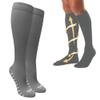 Compression Socks Support Unisex Anti Fatigue Graduated 8-15mm Sports Grey L XL view 4