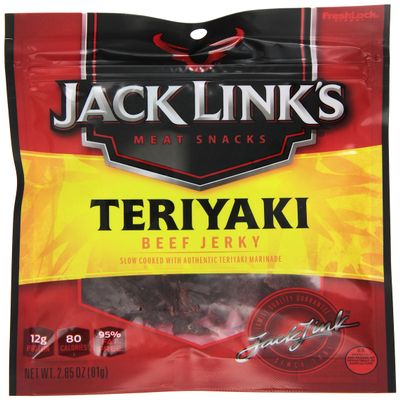 Jack Links Jerky Teriyaki Beef, 2.85 Ounce