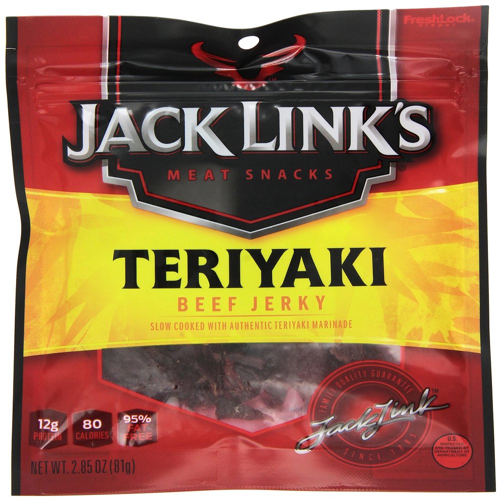 Jack Links Jerky Teriyaki Beef, 2.85 Ounce