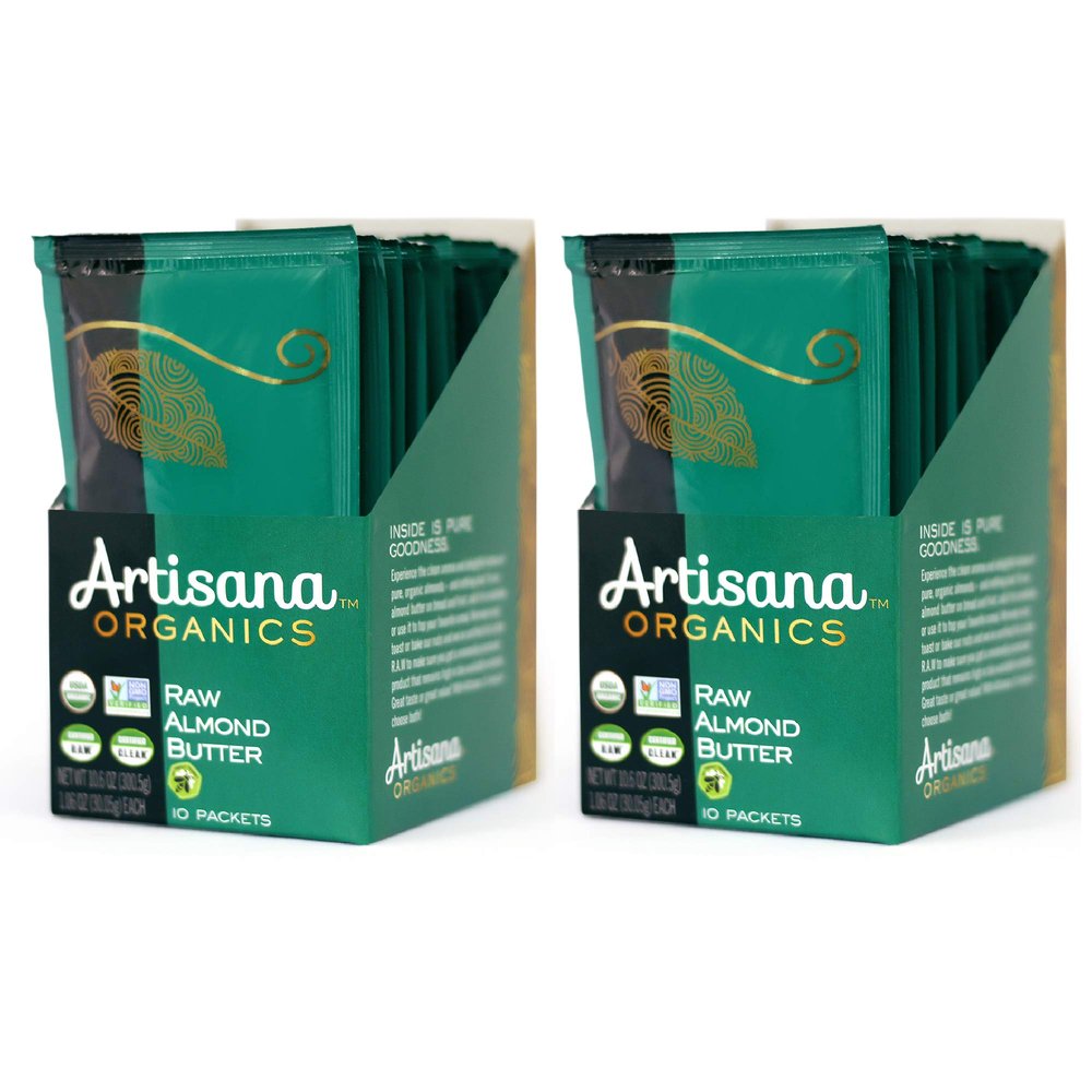 Artisana Organics Non GMO Raw Almond Butter, 20 Snack Pouches