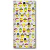 Jillson Roberts 48-Count Small Printed Clear Christmas Cello Bags with Twist Ties, Holiday Emoji view 1
