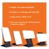 TheraLite Light Therapy Lamp, 10000 LUX Compact Bright Therapy Lamp, LED Bright White Light with Adjustable Height and Brightness Levels for Mood or Winter Blues and Energy Increase, White view 3