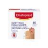 ELASTOPLAST Fabric and Plastic Adhesive Bandages Variety Pack (80 Strips), Flexible & Water-Resistant Bandage with All-Around Adhesion, Ideal for First Aid Kit (Imported from Canada) view 1