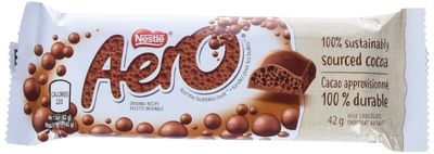 Nestle Aero Chocolate Bars | 24 x 42gram bars | Imported from Canada (Milk Chocolate)