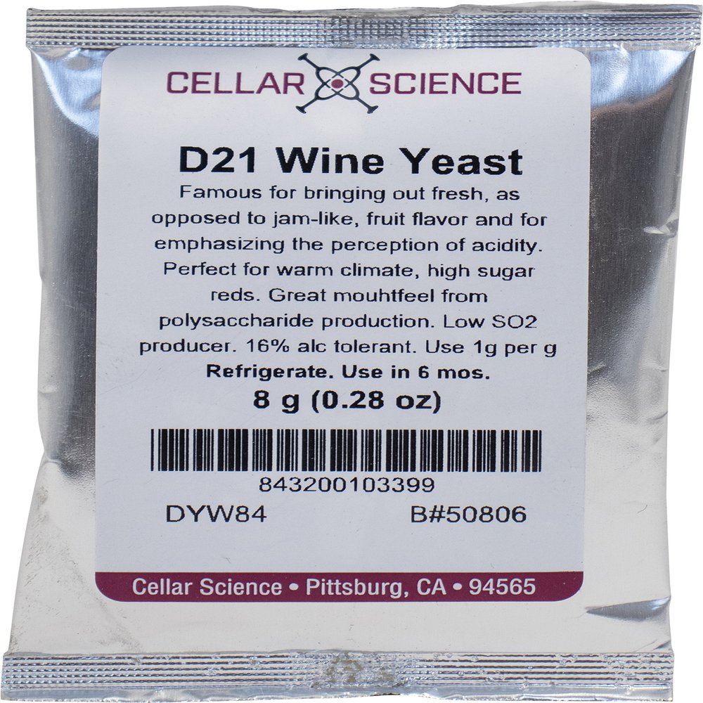 CellarScience - DYW84 Dry Wine Yeast - D21 (8 g)