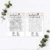 Andaz Press White and Gold Glittering Graduation Party Collection, Word Search Graduation Game Cards, 20-Pack view 2