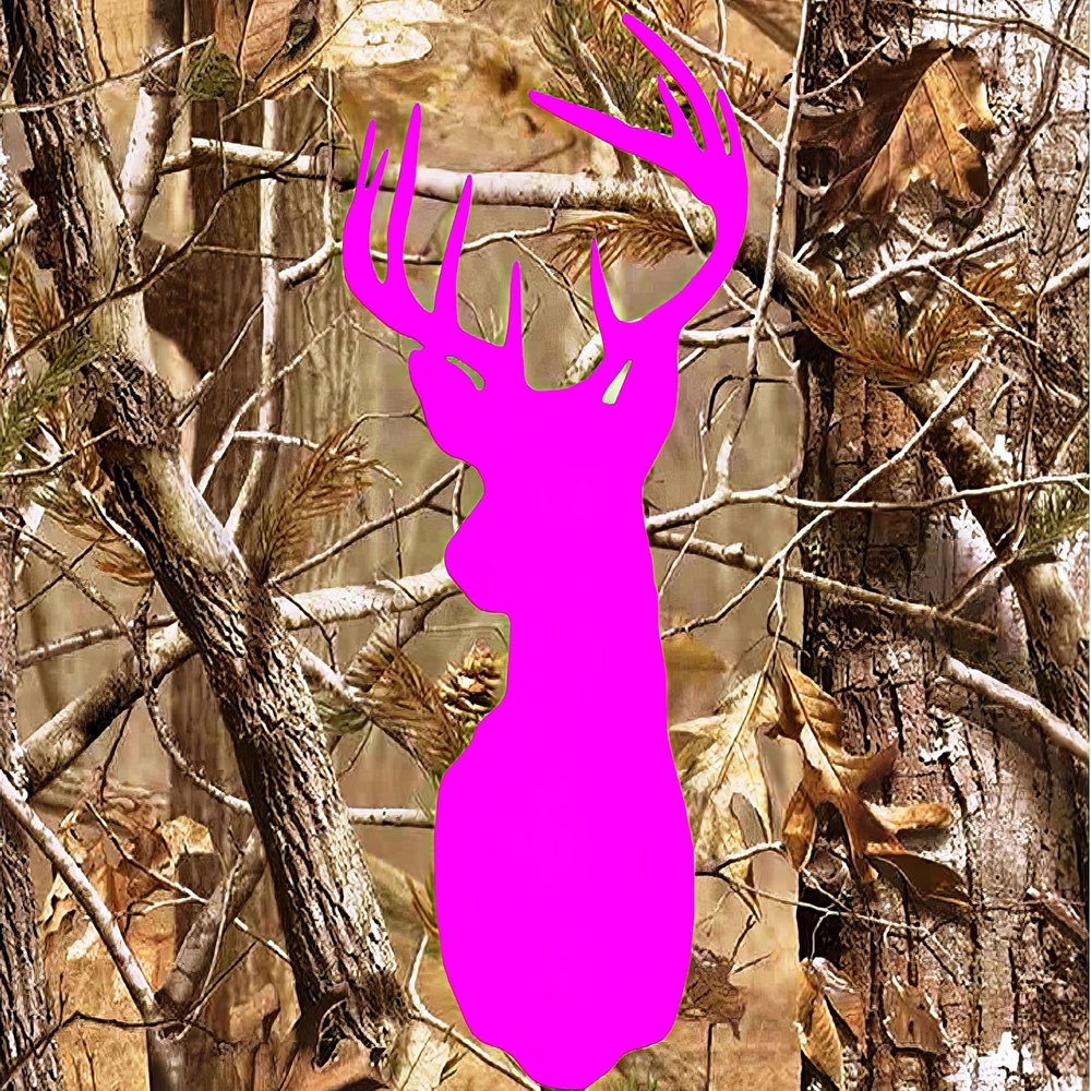 1/4 Sheet - Pink Deer Hunting Birthday - Edible Cake/Cupcake Party Topper - D22515