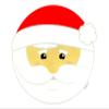 1/4 Sheet - Santa Christmas - Edible Cake/Cupcake Party Topper - D22537 view 1