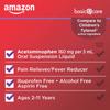 Amazon Basic Care Children's Acetaminophen 160 mg per 5 mL Oral Suspension, Grape Flavor, Pain Reliever and Fever Reducer for Headache, Sore Throat and Toothache, 4 fl oz (Pack of 1) view 3