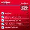 Amazon Basic Care Acetaminophen PM Caplets, Pain Reliever Plus Nighttime Sleep Aid, Extra Strength, Helps Occasional Minor Aches, Pains and Headache Relief, 100 Count, Packaging may vary view 3