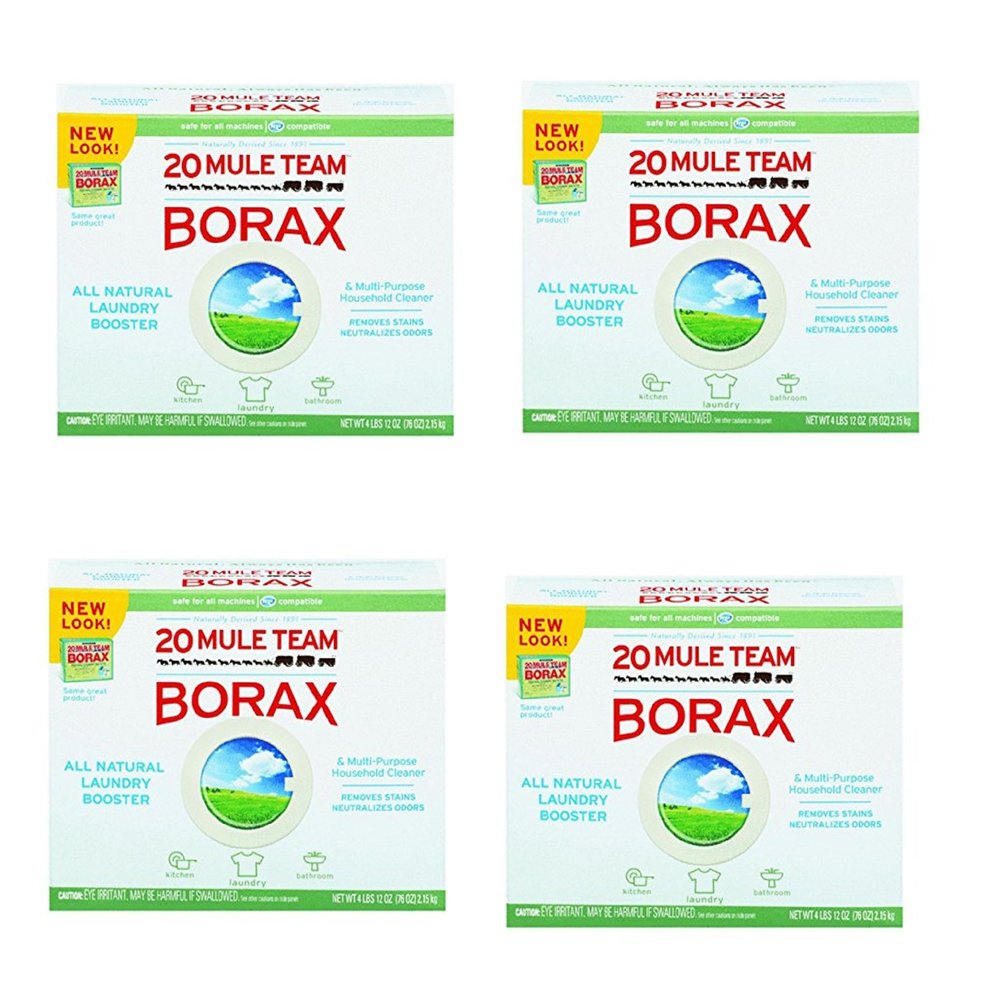 20 Mule Team Borax Laundry Booster Powder 4 Pounds (4 Pack)