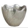 Autograph Foliages D-140100 9 in. Low Swirl Bowl - Brush Silver view 1