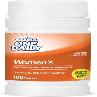 21st Century Women's One Daily Multivitamin Multimineral Supplement Tablets - 100ct, Pack of 2