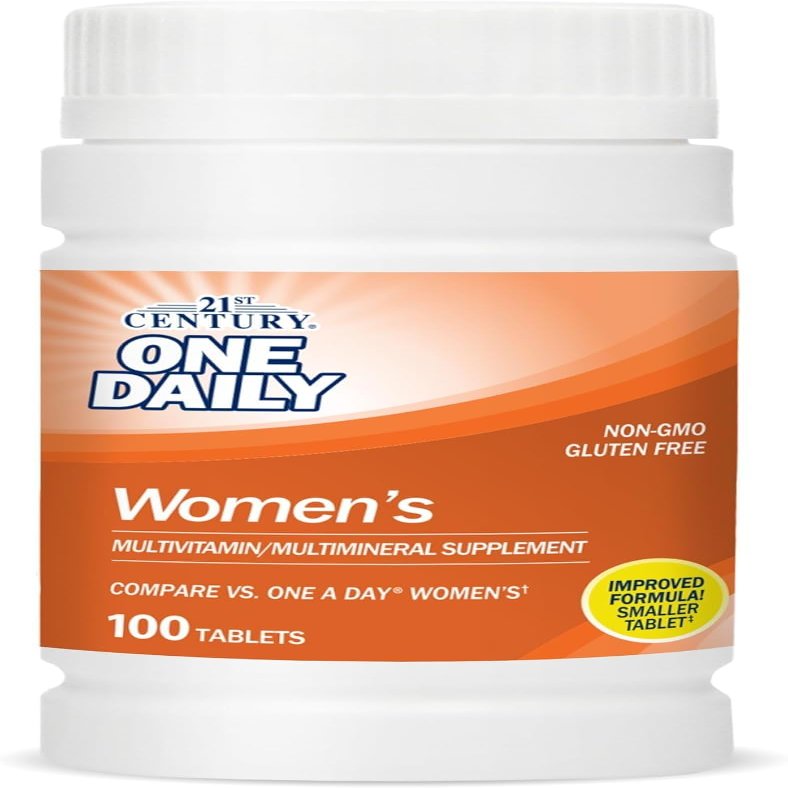 21st Century Women's One Daily Multivitamin Multimineral Supplement Tablets - 100ct, Pack of 2