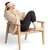 Jet&Bo 100% Pure Cashmere Travel Set: Blanket, Eye Mask, Socks, Carry/Pillow Case Natural in Gift Box view 3